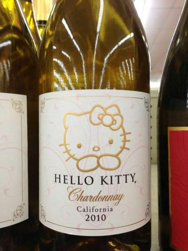 vin-hello-kitty-2 La bouteille de vin la plus chère du monde est un Chardonnay Hello Kitty californien